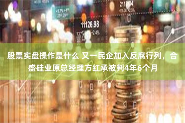 股票实盘操作是什么 又一民企加入反腐行列，合盛硅业原总经理方红承被判4年6个月
