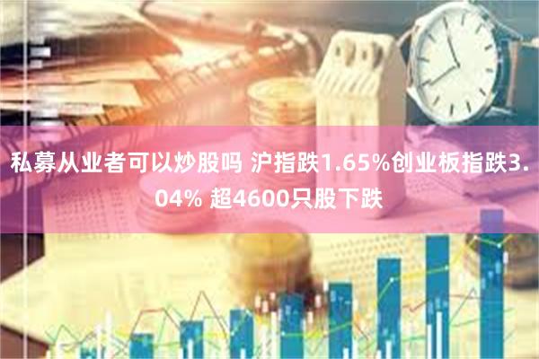 私募从业者可以炒股吗 沪指跌1.65%创业板指跌3.04% 超4600只股下跌