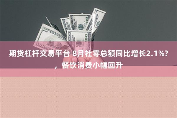 期货杠杆交易平台 8月社零总额同比增长2.1%?，餐饮消费小幅回升