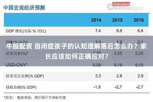 牛股配资 自闭症孩子的认知理解落后怎么办？家长应该如何正确应对？