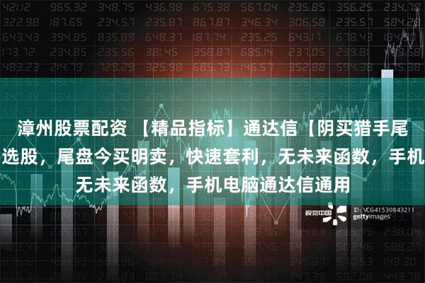 漳州股票配资 【精品指标】通达信【阴买猎手尾】指标，副图、选股，尾盘今买明卖，快速套利，无未来函数，手机电脑通达信通用