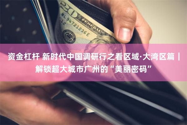 资金杠杆 新时代中国调研行之看区域·大湾区篇｜解锁超大城市广州的“美丽密码”