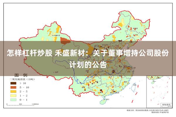 怎样杠杆炒股 禾盛新材：关于董事增持公司股份计划的公告